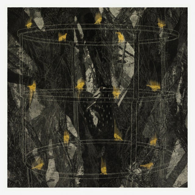 The Nonchalant Encounter is a contemporary limited edition print from my Of a [Familiar] Nature series, created in 2025....