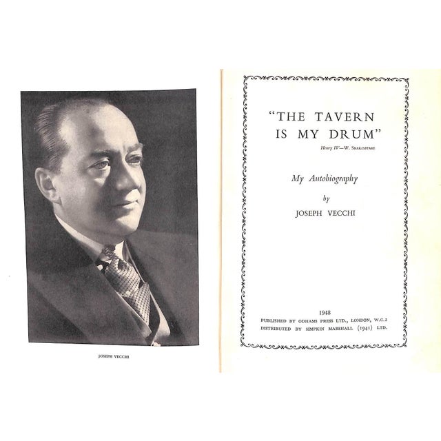 VECCHI, Joseph Inscribed to Otto Crouse Sincere best wishes signed 21 June 1954 [224] pp. Odhams Press Ltd 1948 8 3/4" x...