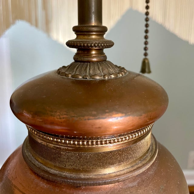 1970s French Bronze Marble Table Lamp For Sale In New York - Image 6 of 12