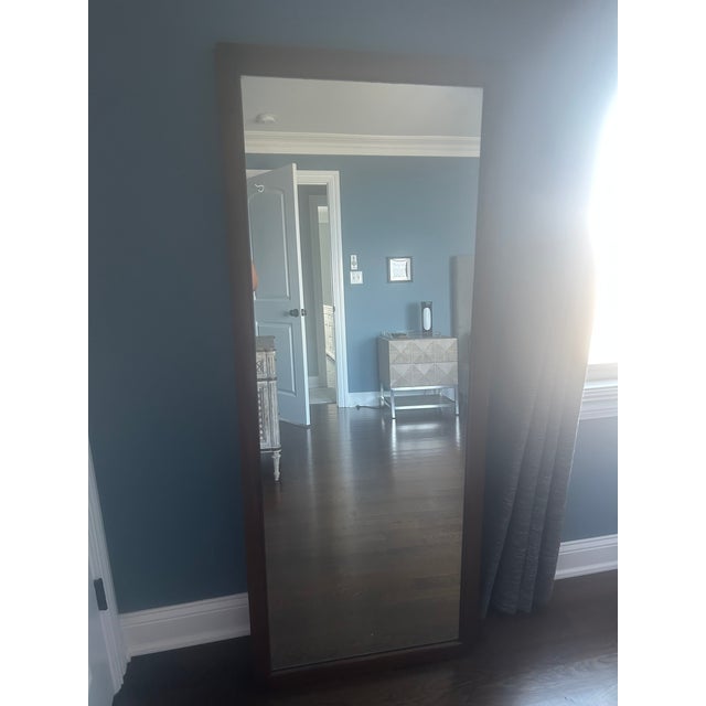 Late 19th Century Antique Wooden Cheval Floor Mirror Frame With Mirror ( Requires Assembly) For Sale - Image 16 of 18
