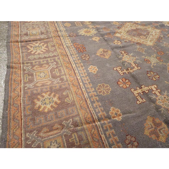 Mid 20th Century Galerie Shabab Collection Mid-20th Century Turkish Oushak Rug For Sale - Image 5 of 10
