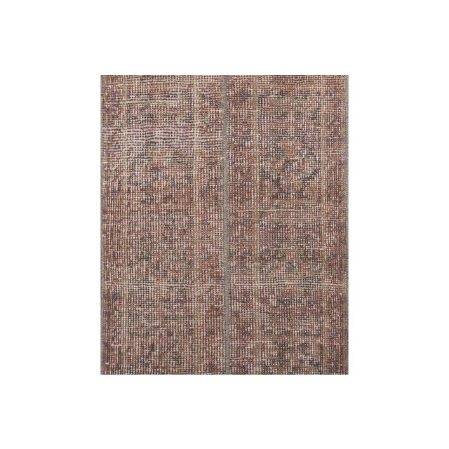 Vintage Mid Century Turkish Oushak Runner 1'8'' X 12'2'' For Sale - Image 4 of 10