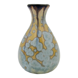 French Desvres Fourmaintraux Crystalline Vase C. 1930