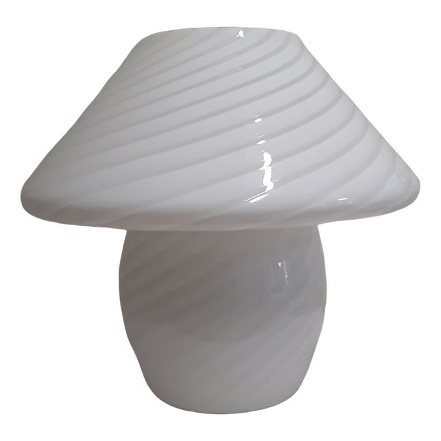 Large Vintage Italian Mushroom Table Lamp from Vetri Murano, 1970s For Sale