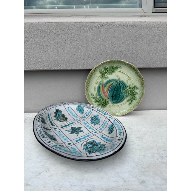 Ceramic Large Mid-Century Jerome Massier Platter Vallauris, Circa 1950 For Sale - Image 7 of 7