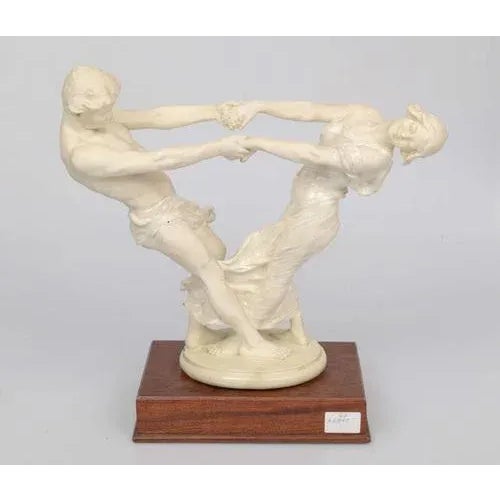 Beginning of 20th century. Austria, Porcelain, wooden base. Total height 40 cm, width 38 cm.