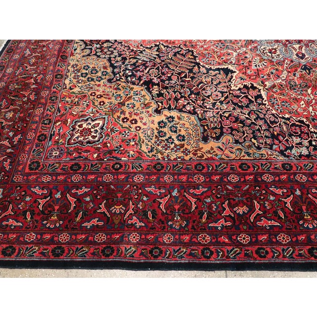 Textile Galerie Shabab Collection Early 20th Century Persian Sarouk Room Size Carpet For Sale - Image 7 of 10