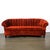 This elegant Art Deco curved sofa, crafted in the United States circa 1940, is a stunning example of the design and...