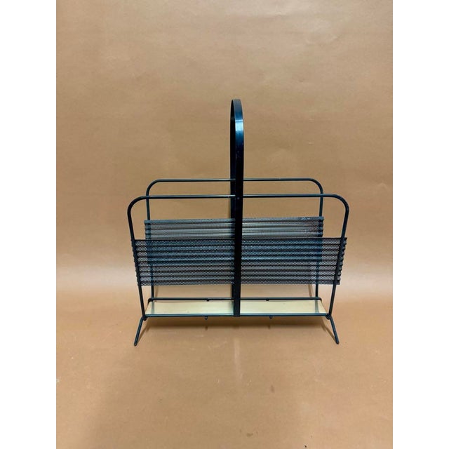 Metal Magazine Rack by Mathieu Mategot for Atelier Matégot, 1950s For Sale - Image 7 of 7