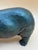 Late 20th Century Solid Cast Iron Hippopotamus Sculpture With Green Patinated For Sale - Image 4 of 11