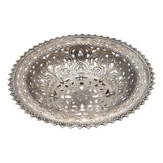 Silver Fruit Bowl Centerpiece For Sale