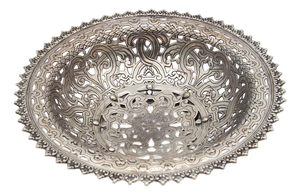 Silver Fruit Bowl Centerpiece