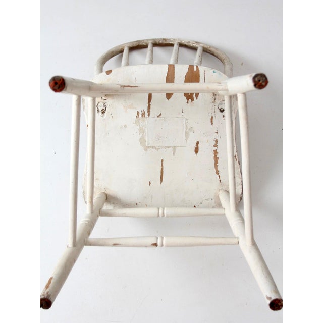 Vintage Painted Windsor Bow Back Chair For Sale - Image 13 of 17