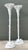 Vintage Regency Cast Plaster Palm Torchere Lamps After Serge Roche - a Pair For Sale - Image 9 of 12