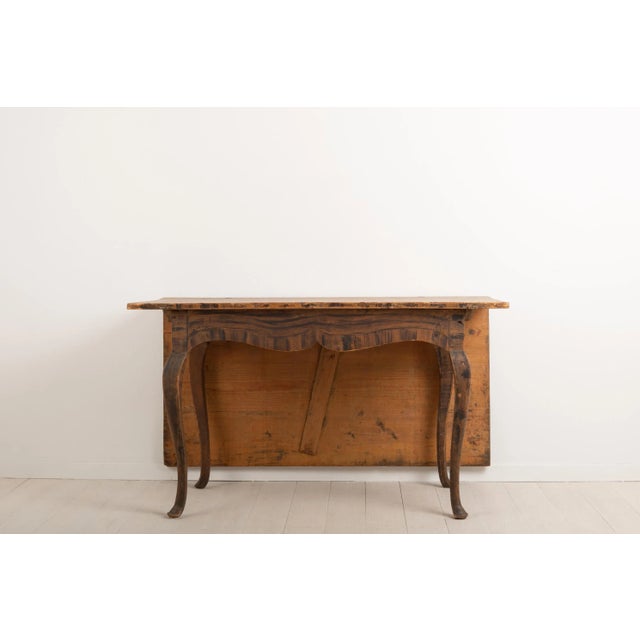 Baroque Mid-18th Century Swedish Drop-Leaf Table For Sale - Image 3 of 16