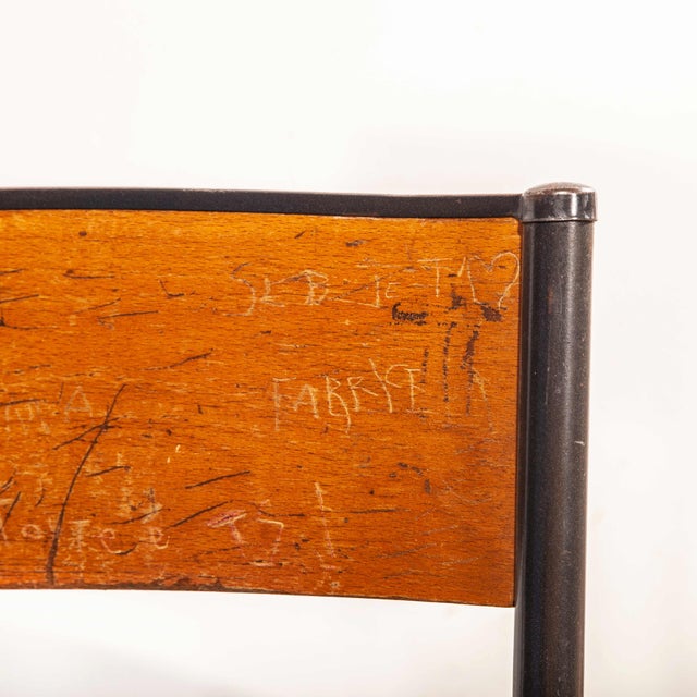 French Stacking Dining Chairs from Mullca, 1960s, Set of 6 For Sale - Image 10 of 13