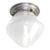 Vintage Art Deco Ceiling Lamp in Opaline Glass, 1920 For Sale - Image 3 of 6