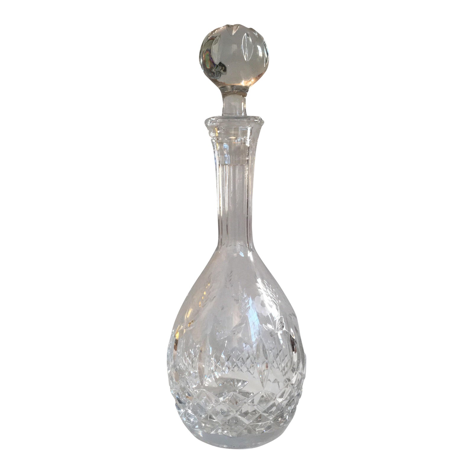 Vintage Lead Crystal Wine Decanter Chairish