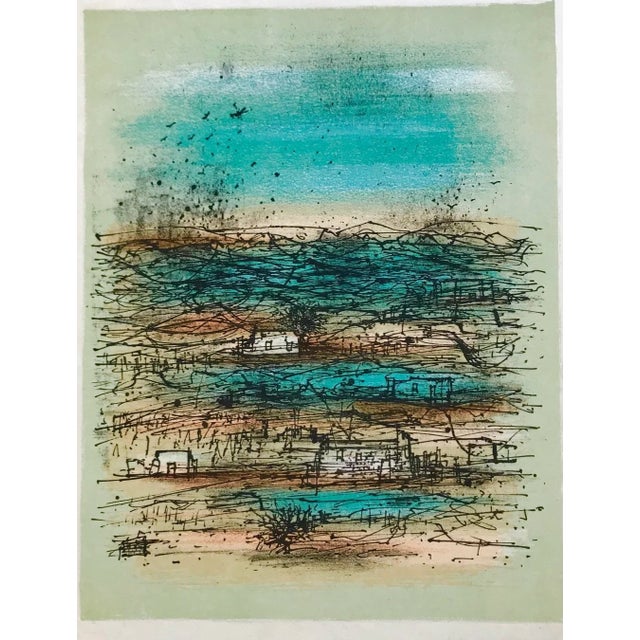 Jean Carzou Original Lithograph 12 Mourlot 1962 For Sale