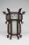Boho Chic Large Antique Asian Carved Wood Lantern with Dragons & Painted Glass Panels, 1900s For Sale - Image 3 of 18