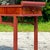 Late 20th Century Vintage Reclaimed Wood Tall Pagoda Console Table For Sale - Image 13 of 13