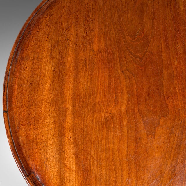 Wood Small Antique Afternoon Tea Table, English, Side, Wine, Lamp, Georgian, c.1800 For Sale - Image 7 of 9
