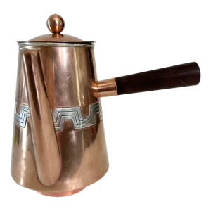 1960s Sterling & Copper Coffee Pot Style #482 by Ana De Brilanti for Victoria, Taxco Mexico
