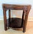 Chippendale Drexel Heritage Chinese Chippendale Banded Mahogany Side Table Round For Sale - Image 3 of 9