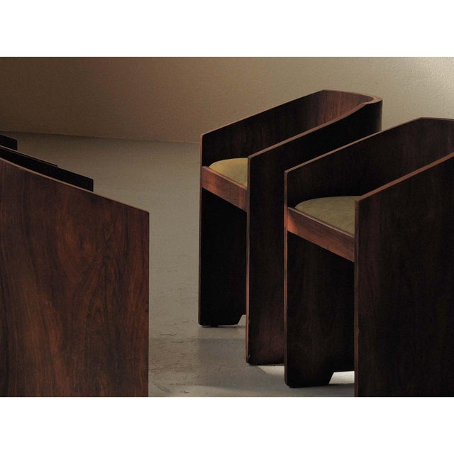 Mid-Century Modern Art Deco Armchairs in Veneer, 1930, Set of 4 For Sale - Image 3 of 18