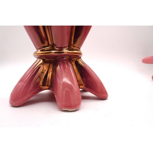 Gold Space Age Ceramic Vases by Sesto Fiorentino Sicas, Italy, 1970s, Set of 3 For Sale - Image 8 of 9