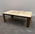 Travertine Coffee Table with Sculptural Top and Oak Base, 1970s For Sale - Image 12 of 15