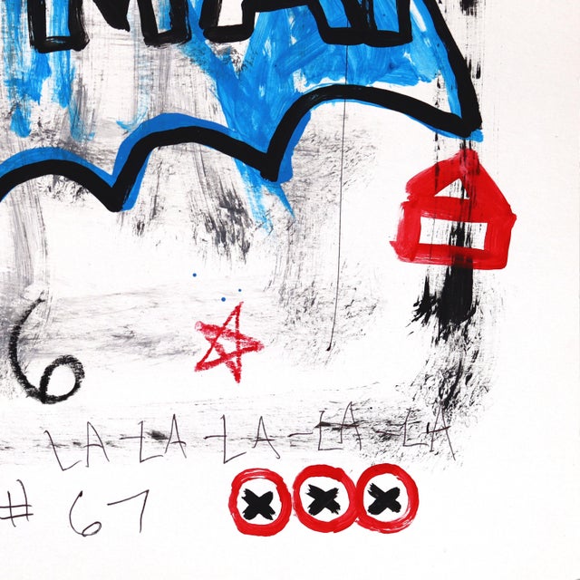 Cape Crisis Club - Original Graphic Pop Art Acrylic Mixed Media Artwork on Posterboard For Sale - Image 4 of 6