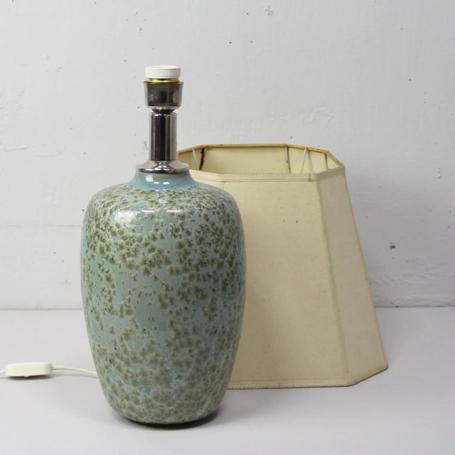 Ceramic Table Lamp with Crystallization, 1970s For Sale - Image 6 of 8