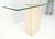 Rectangle Travertine Stone Base Glass Top Italian Console Sofa Table MINT! For Sale - Image 17 of 17