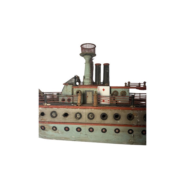 Folk Art Ship Model Early 20th Century For Sale - Image 4 of 13