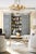 Inspired by a 19th-century French bibliothèque with neoclassical dental molding cornice and raised panel doors exemplifies...