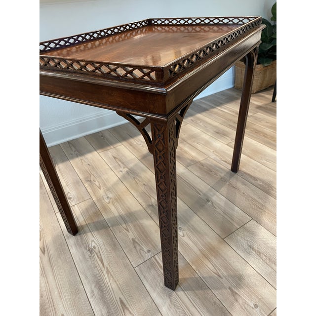 Brown 19th Century Mahogany Tea Table For Sale - Image 8 of 13