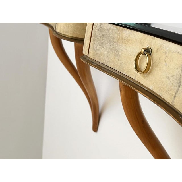 1950s Vintage Wall Consoles, 1950s, Set of 2 For Sale - Image 5 of 6