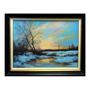 "Untitled" Dennis Sheehan Oil Painting on Canvas, Framed