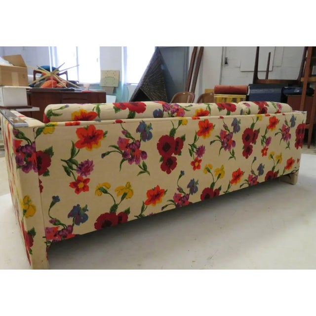 Mid-Century Modern 1980s Milo Baughman Style Mid-Century Modern Sofa For Sale - Image 3 of 9