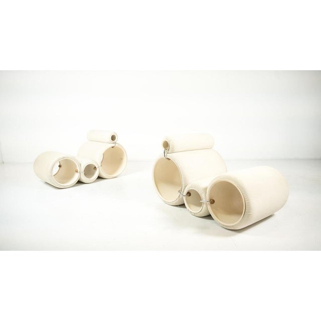Vintage Tube Chairs by Joe Colombo for Flexform, 1960, Set of 2 For Sale - Image 13 of 17