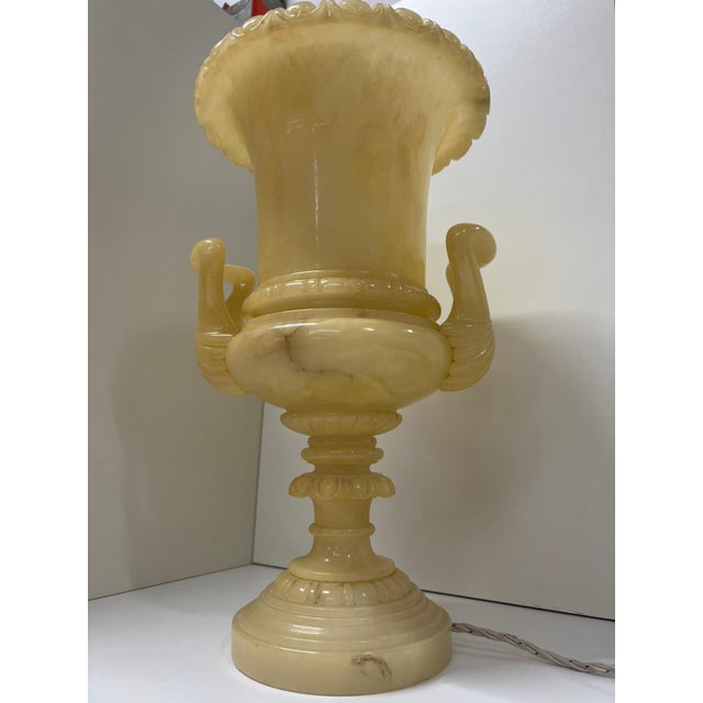 Alabaster Table Lamp, 1970s For Sale - Image 9 of 12