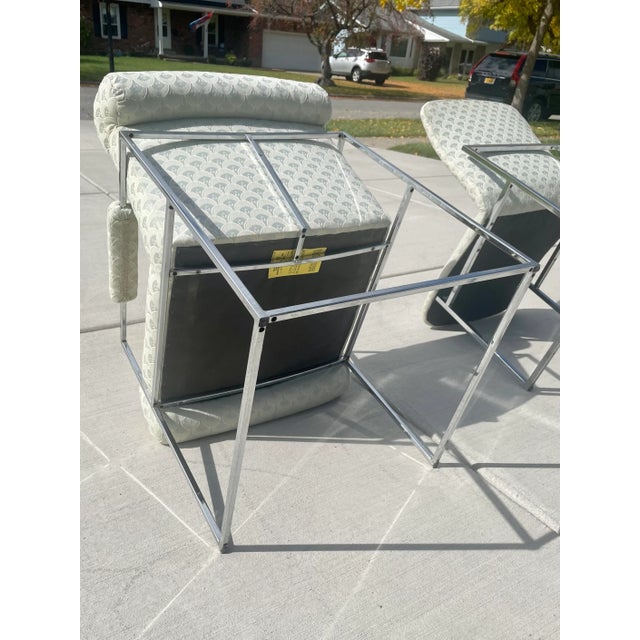 Milo Baughman "Thin Line" Style Chrome Dining Chairs - Set of 6 For Sale - Image 10 of 11