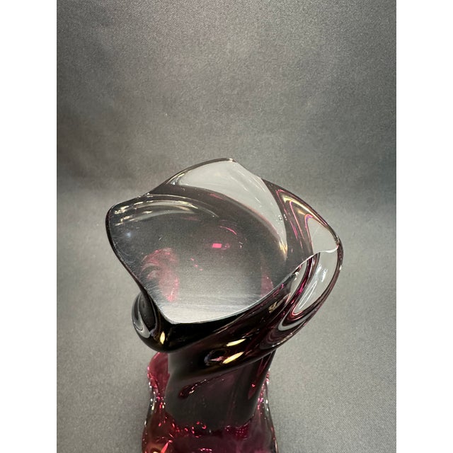 Glass 1960's Josef Hospodka Chibska Vase For Sale - Image 7 of 9