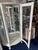 1940s White Vintage Curio Cabinet Bow Front For Sale - Image 9 of 10