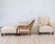 Wood Pair of 20th Century Art Deco Club Chairs with Matching Stool, To Upholster For Sale - Image 7 of 10