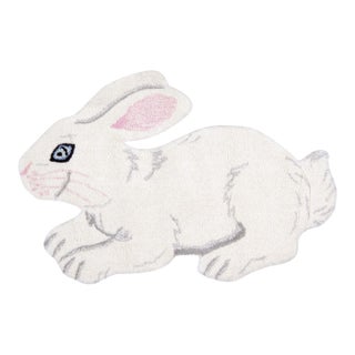 Pasargad Home Bunny White Wool Area Rug- 2' 0'' X 3' 0'' For Sale
