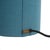 Metal Moonlight Table Lamp - Turquoise Linen Shade, Dimmer Switch For Sale - Image 7 of 9