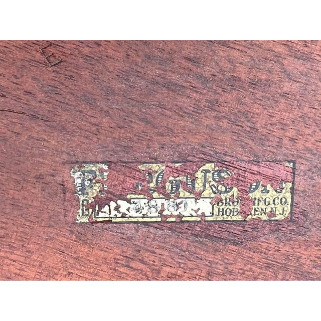 English Early 20th Century Antique Regency Style Mahogany Drop Leaf Side Table For Sale - Image 3 of 11