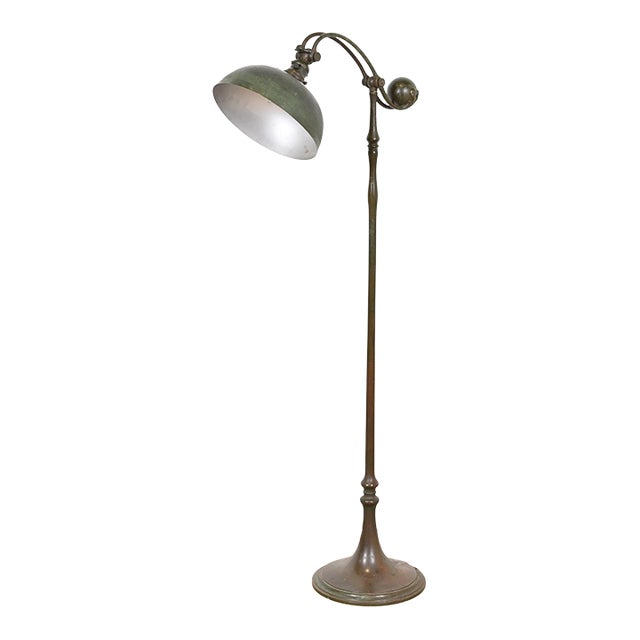 Tiffany Studios New York Bronze Counterbalance Floor Lamp, Circa 1910 For Sale